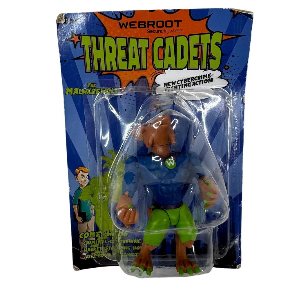 5 for $25| Webroot‎ Threat Cadets Minifigure Malwarewolf Promotional Toy